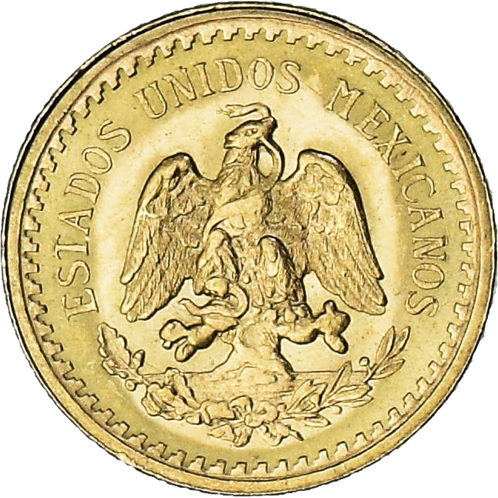 Mexico, 2-1/2 Pesos, 1945, Mexico City, MS(64), Gold, KM:463