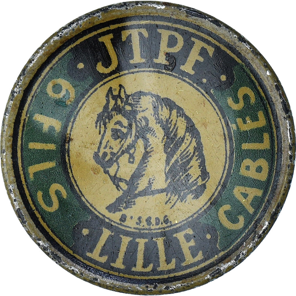 France, Fils JTPF - Lille, 10 Centimes, Timbre-Monnaie, AU(50-53), Aluminium