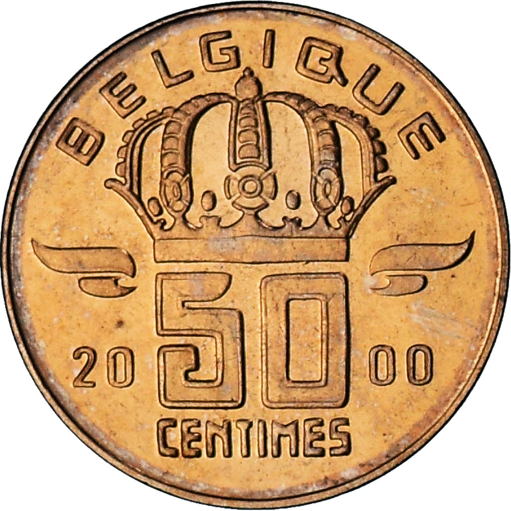 Belgium, Albert II, 50 Centimes, 2000, série FDC, MS(65-70), Bronze, KM:148.1
