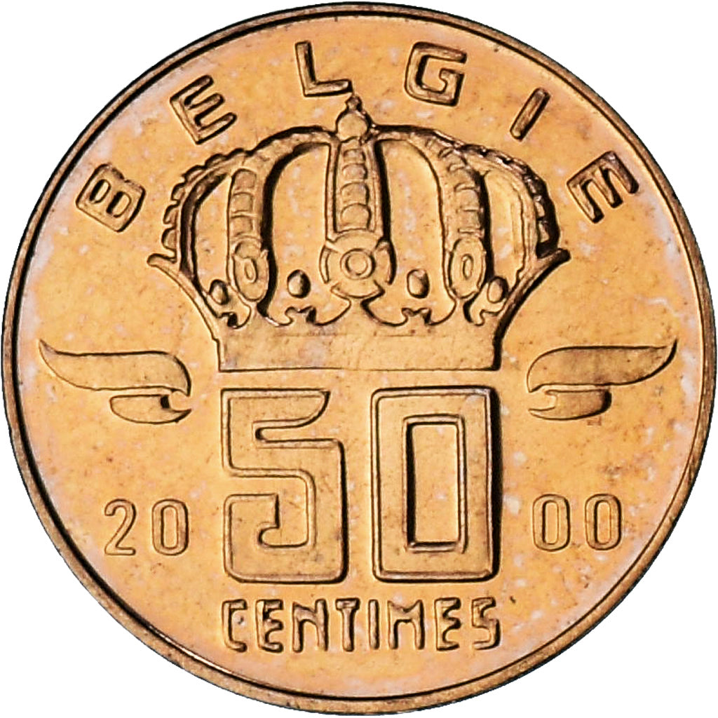 Belgium, Albert II, 50 Centimes, 2000, série FDC, MS(65-70), Bronze, KM:149.1