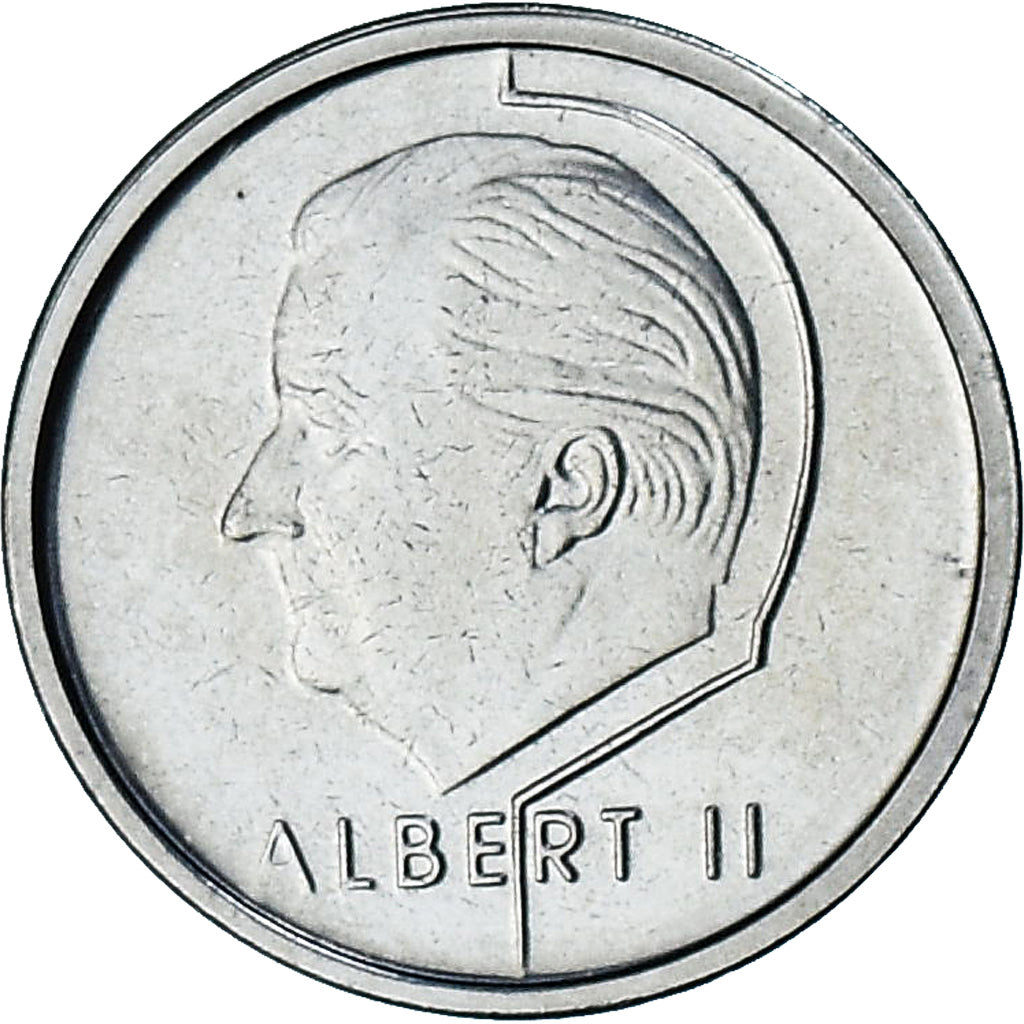 Bélgica, Albert II, Franc, 2000, série FDC, MS(65-70), Ferro Niquelado, KM:187