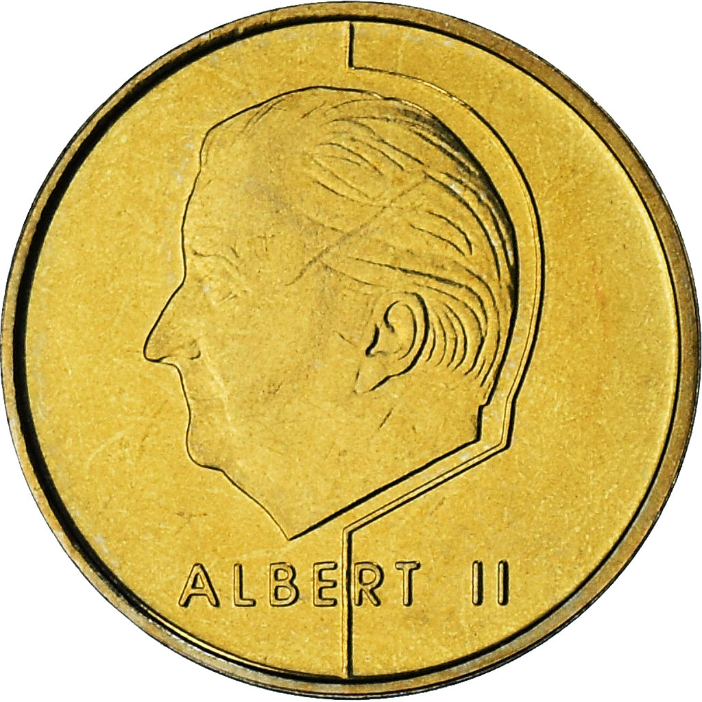 België, Albert II, 5 Francs, 5 Frank, 2000, série FDC, FDC, Aluminum-Bronze