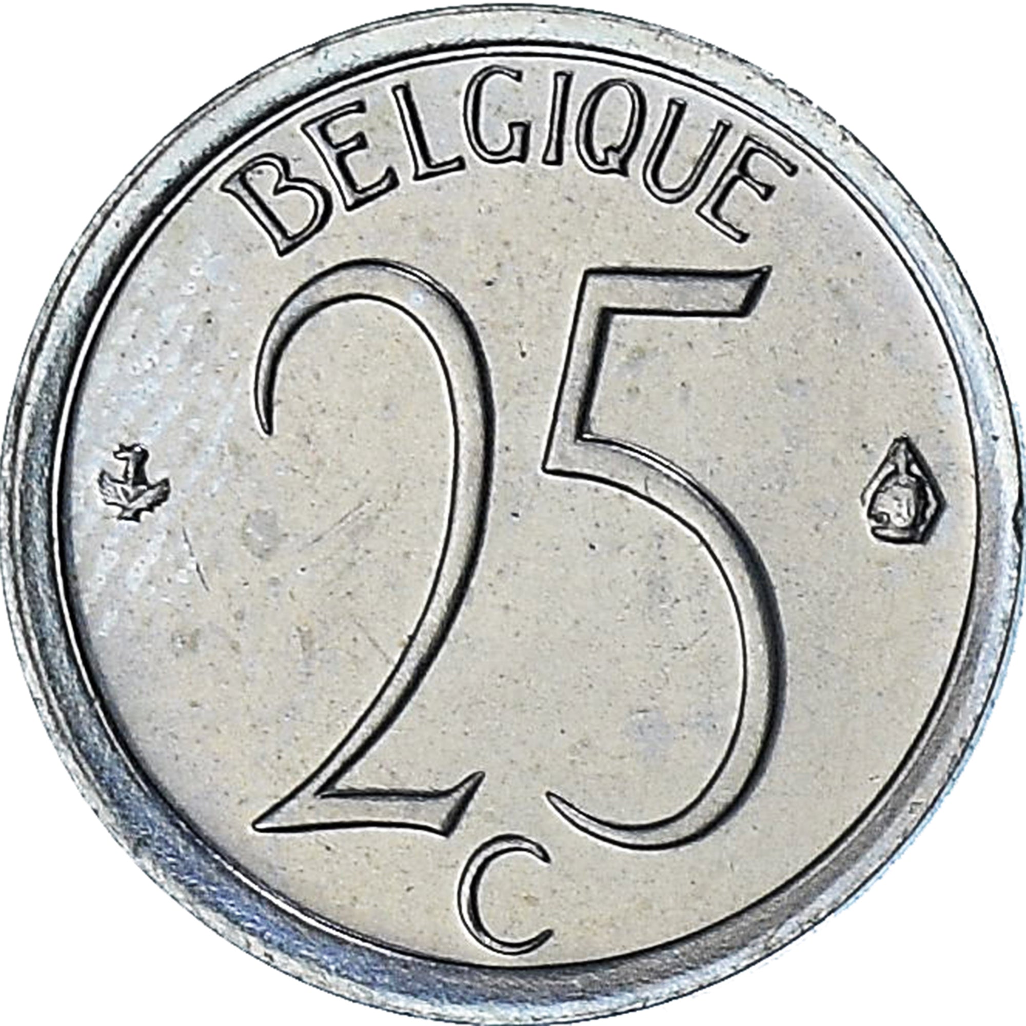 Belgium, Baudouin I, 25 Centimes, 1975, MS(65-70), Cupronickel, KM:153