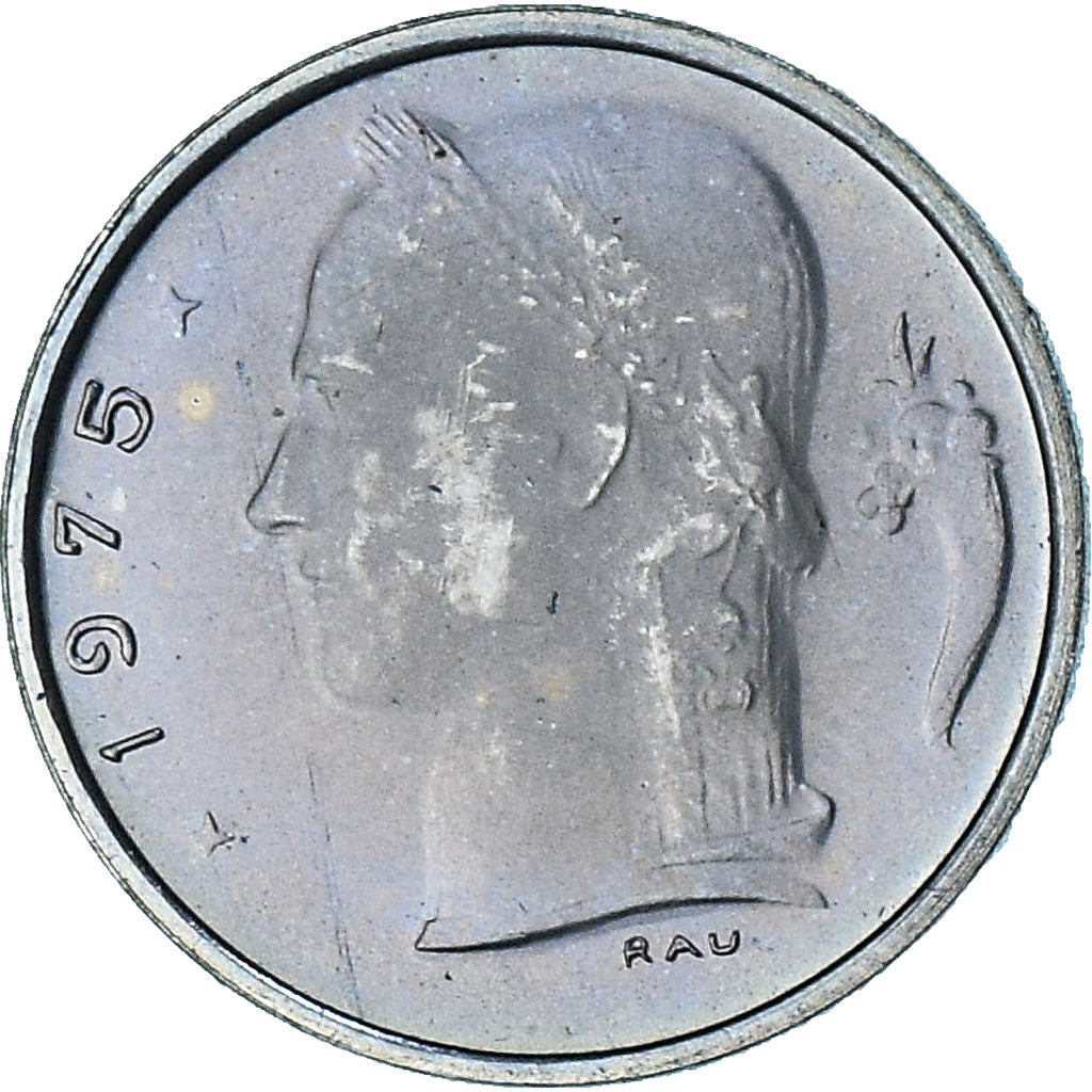 Belgia, Baudouin I, Cérès, Franc, 1975, MS(65-70), Miedź-Nikiel, KM:142.1
