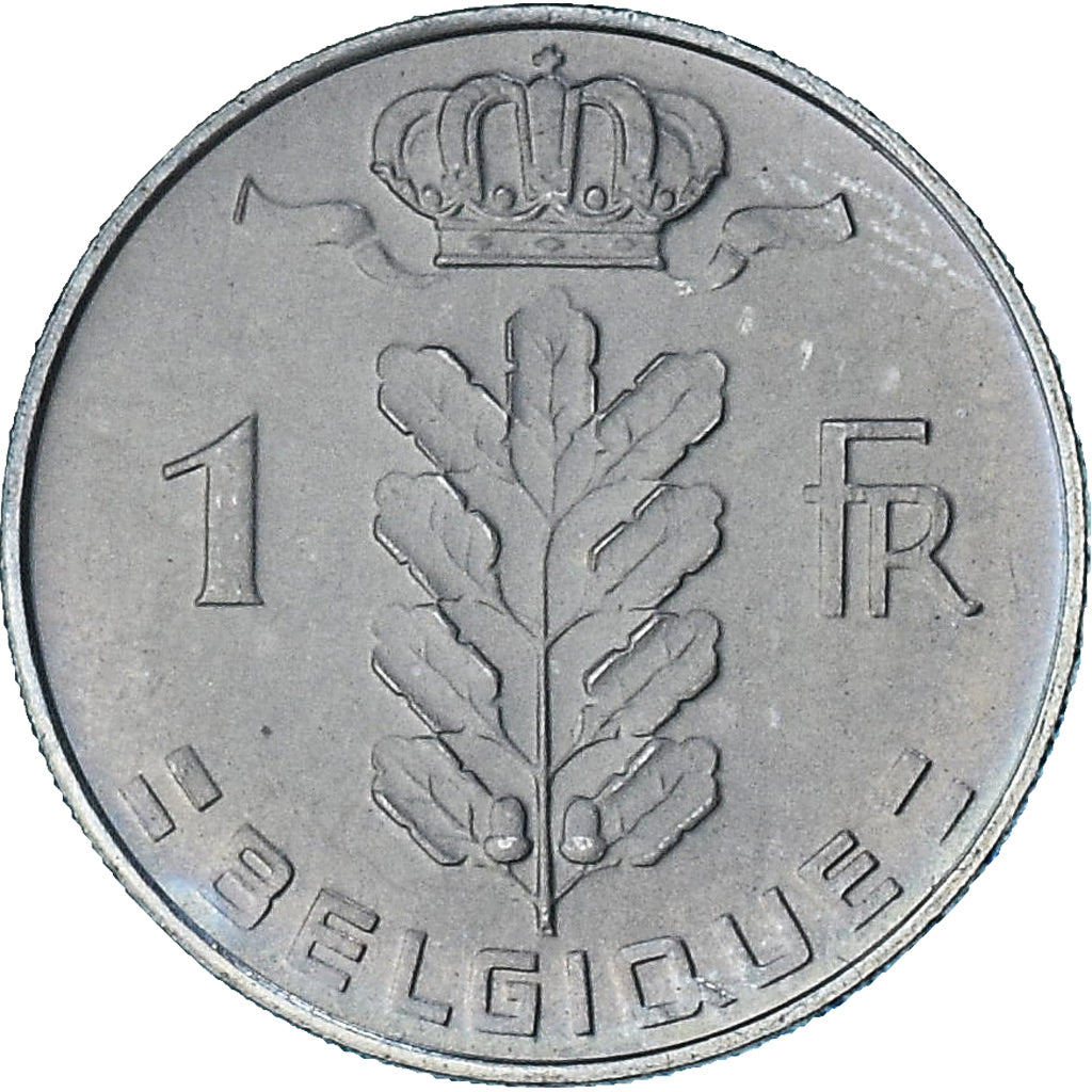 Belgia, Baudouin I, Cérès, Franc, 1975, MS(65-70), Miedź-Nikiel, KM:142.1