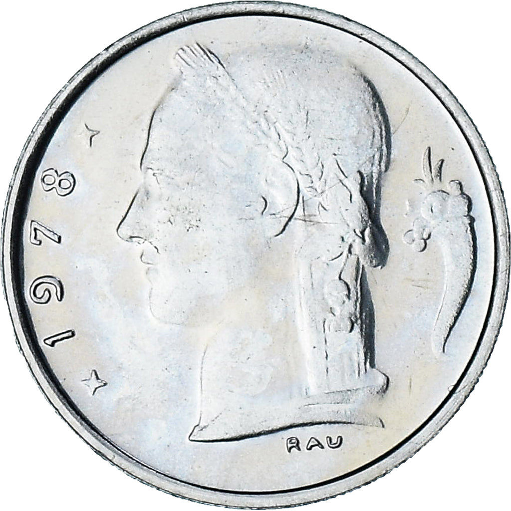 Belgia, Baudouin I, Cérès, Franc, 1978, MS(65-70), Miedź-Nikiel, KM:142.1