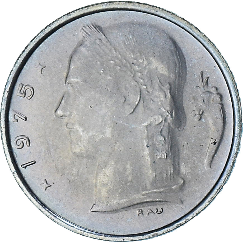 Belgia, Baudouin I, Cérès, Franc, 1975, MS(65-70), Miedź-Nikiel, KM:143.1