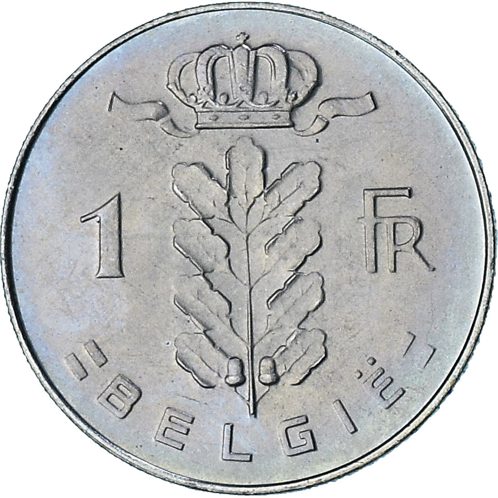 Belgia, Baudouin I, Cérès, Franc, 1975, MS(65-70), Miedź-Nikiel, KM:143.1