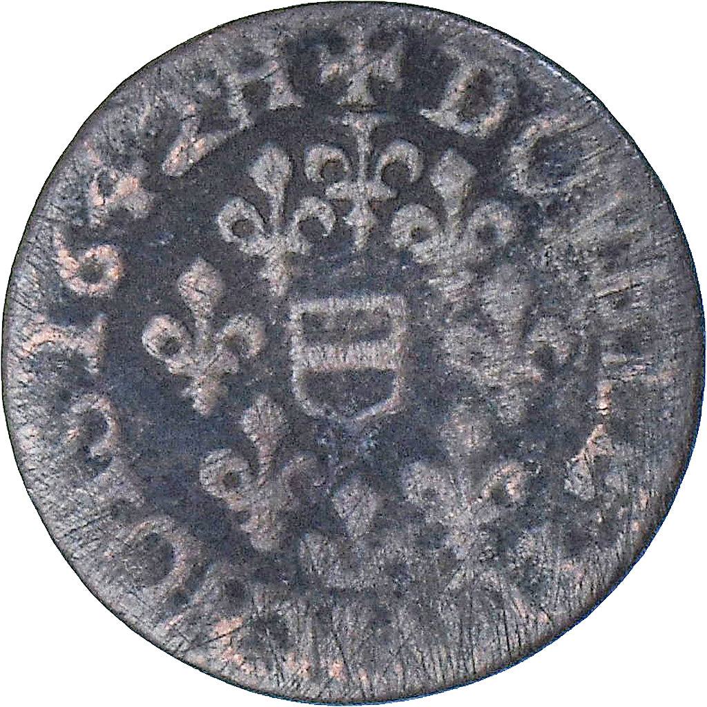 France, Maximilien III de Béthune, Double Tournois, 1642, Henrichemont