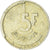 Belgia, Baudouin I, 5 Francs, 5 Frank, 1986, EF(40-45), Mosiądz, KM:163