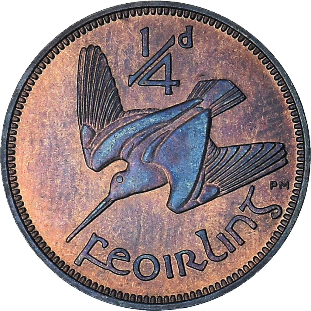 Ireland, Farthing, 1966, MS(64), Bronze, KM:9