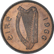 Ireland, 1/2 Penny, 1966, MS(64), Bronze, KM:10