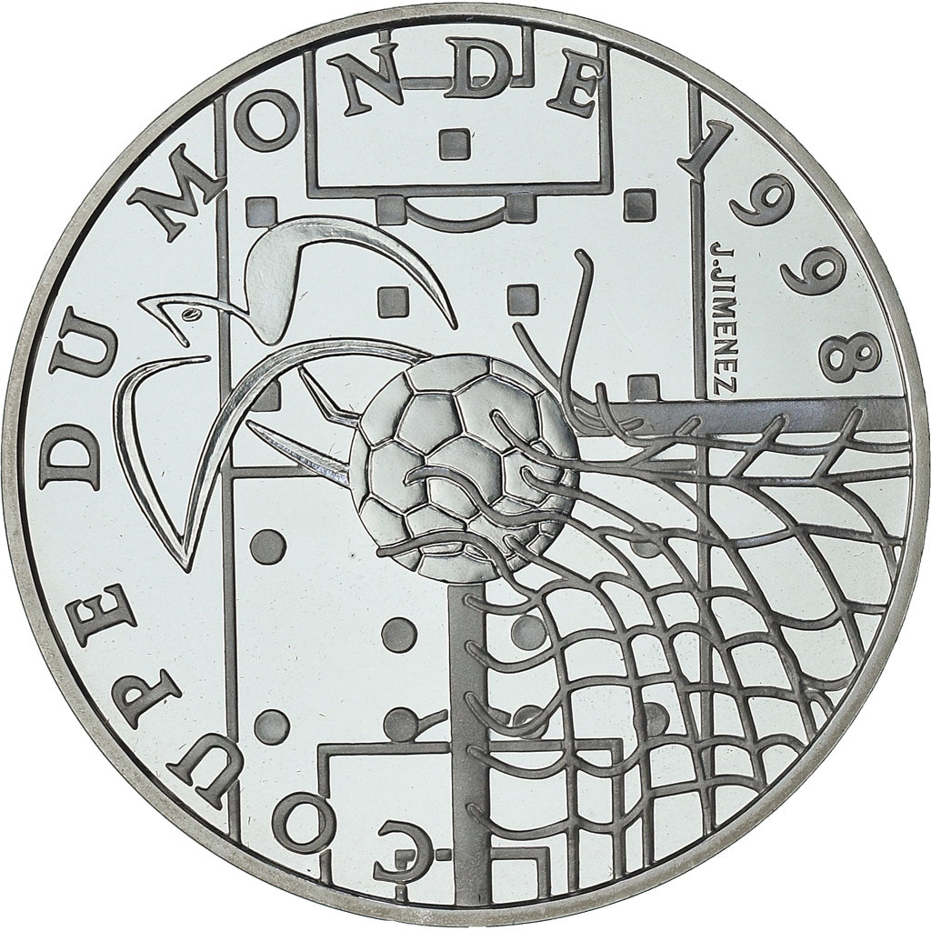 Francia, Coupe du Monde 1998, 10 Francs, 1996, Paris, FDC, Argento, Gadoury:C167