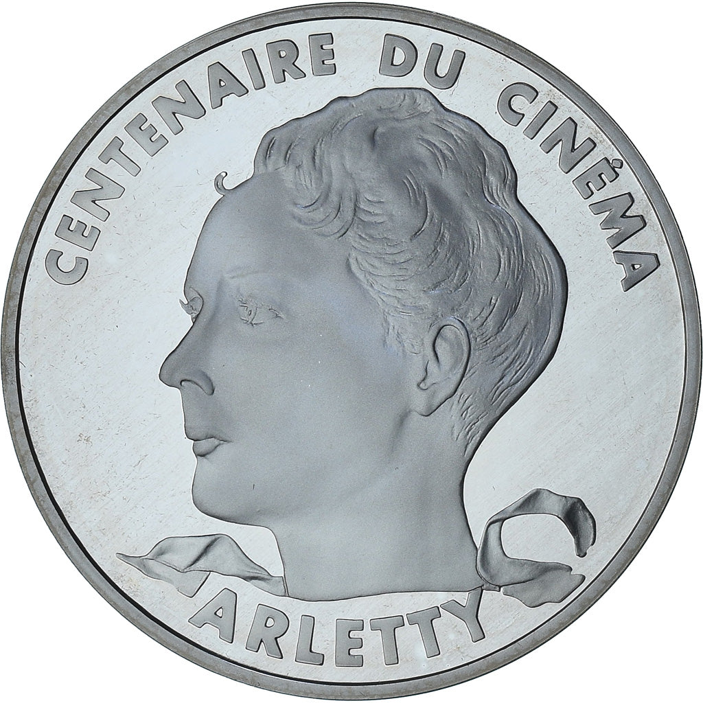 France, Arletty, 100 Francs, 1995, Paris, Proof / BE, MS(65-70), Silver