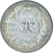 Francja, Victor Hugo, 10 Francs, 1985, Paris, BU, MS(65-70), Srebro, Gadoury:819