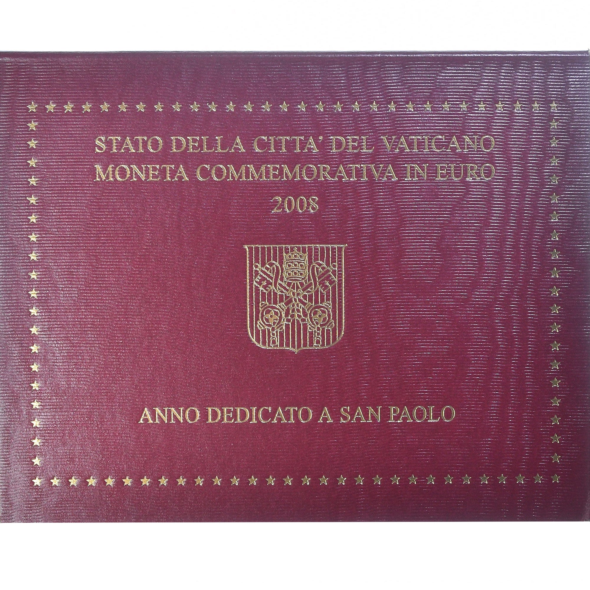 Vatican, Pape Benoit XVI, 2 Euro, Année de Saint Paul, 2008, Rome, FDC