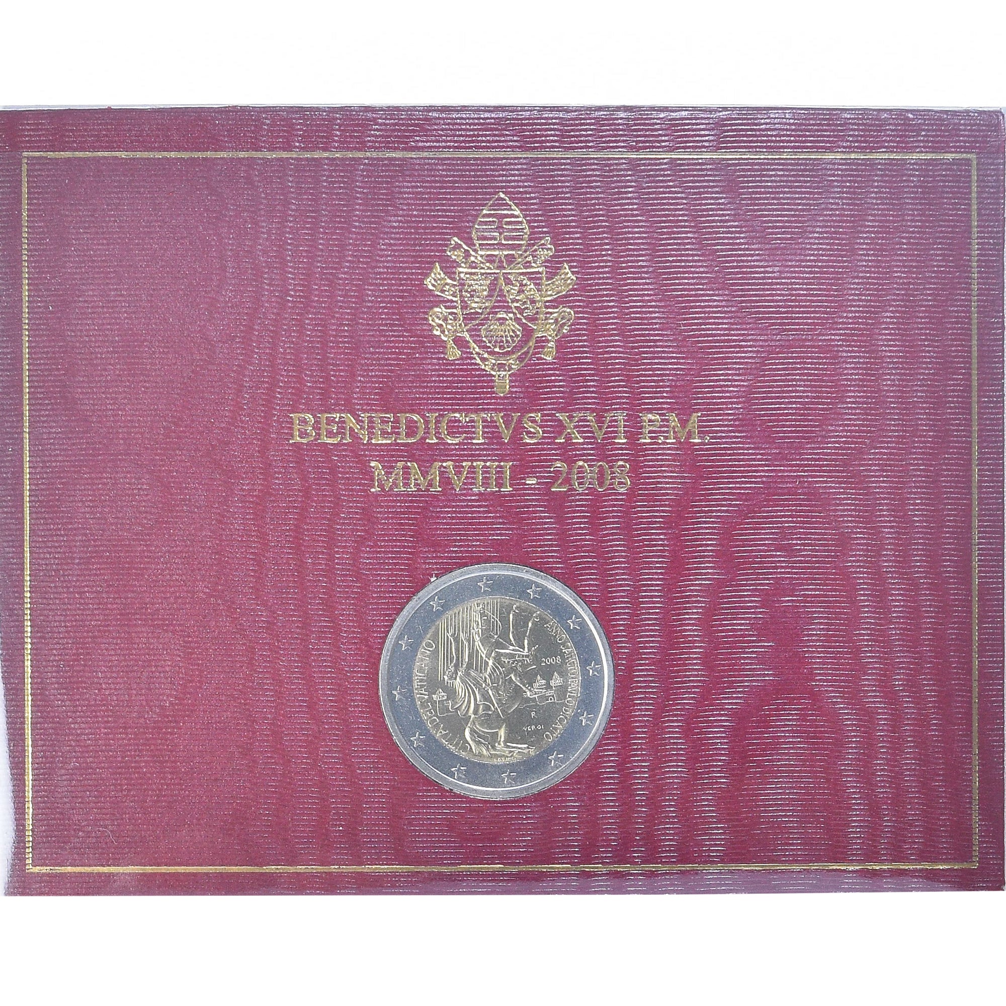 Vatican, Pape Benoit XVI, 2 Euro, Année de Saint Paul, 2008, Rome, FDC