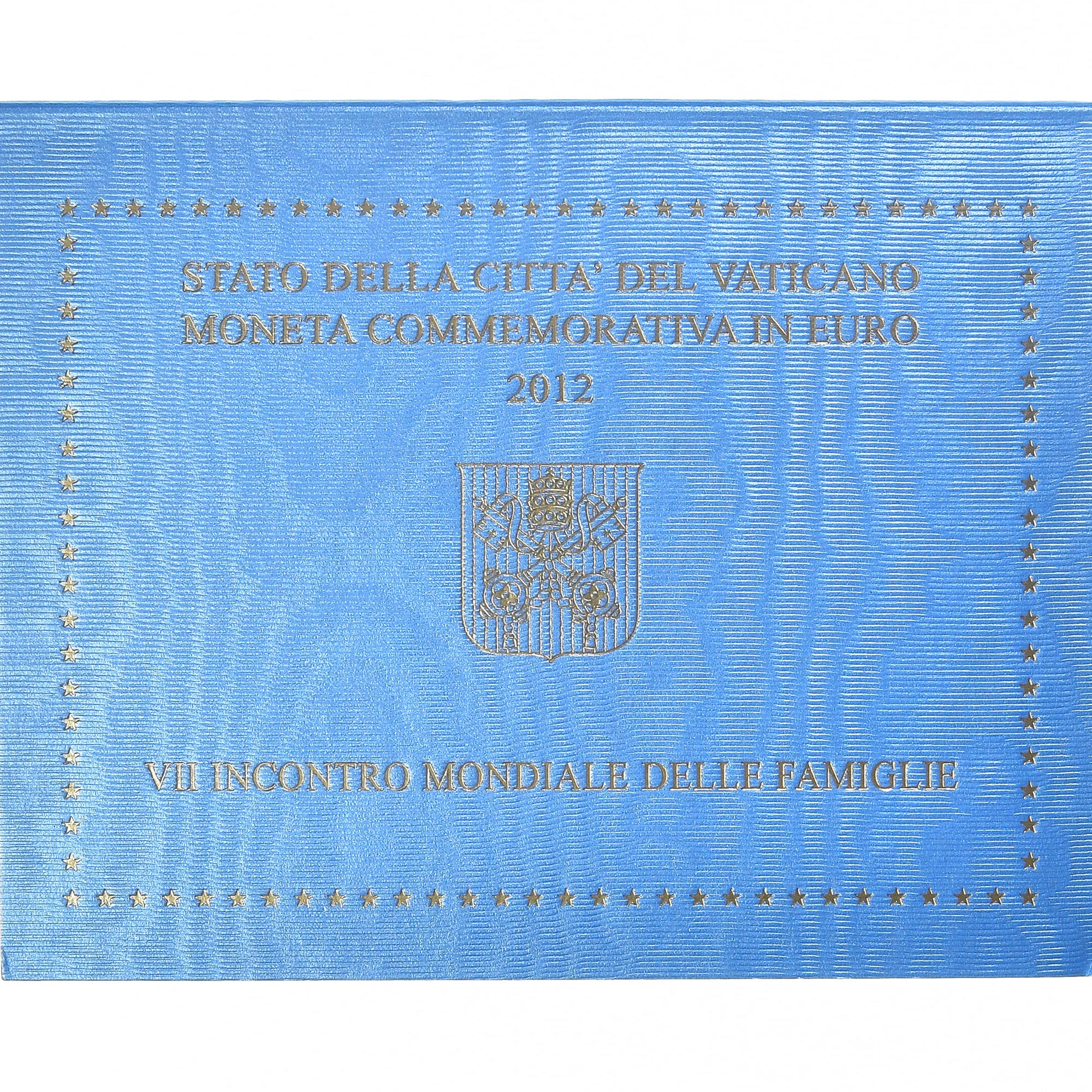 Vaticano, Pape Benoit XVI, 2 Euro, 7ème Rencontre Mondiale des Familles, 2012