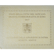 Vatican, Pape François, 2 Euro, centenaire des Apparitions de Fatima, 2017