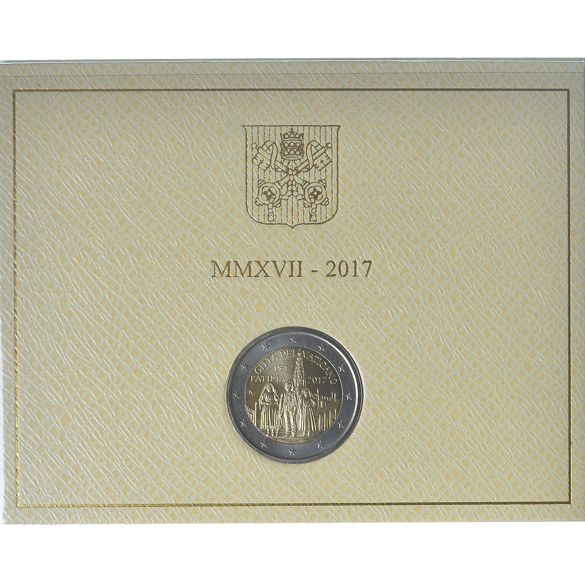 Watykan, Pape François, 2 Euro, centenaire des Apparitions de Fatima, 2017