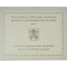 Vatican, Pape François, 2 Euro, 2017, Rome, Martyre des Saints Pierre et Paul