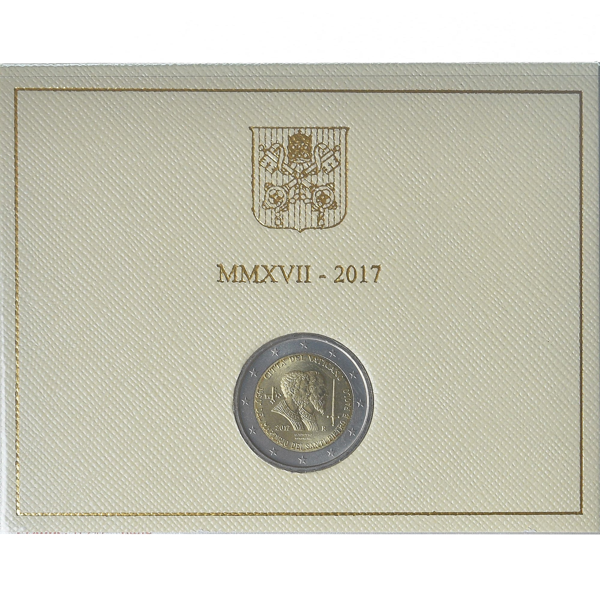 Watykan, Pape François, 2 Euro, 2017, Rome, Martyre des Saints Pierre et Paul