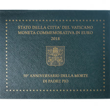 Vatican, Pape François, 2 Euro, 50ème anniversaire de la mort de Padre Pio