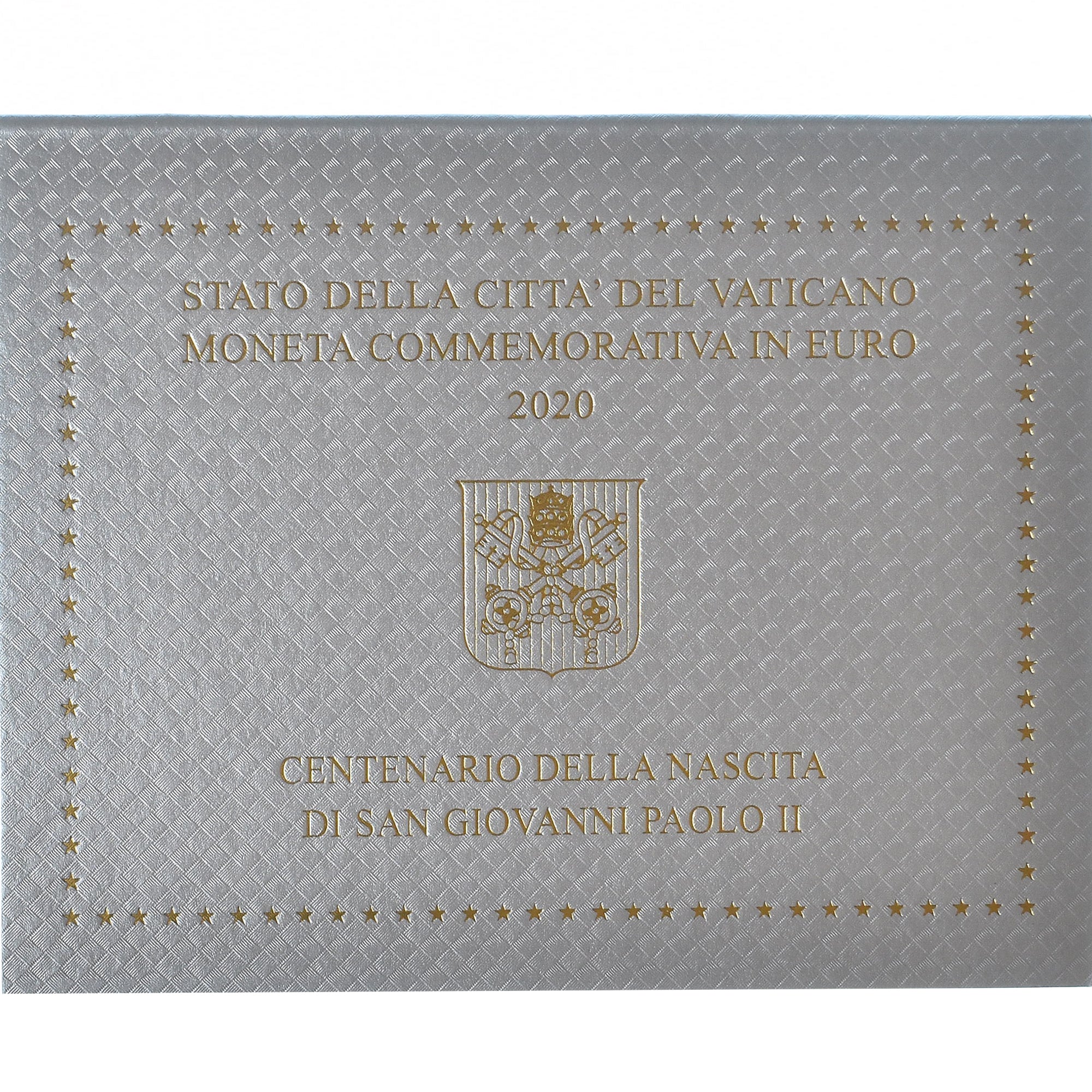 Vatican, Pape François, 2 Euro, 100 ans de la naissance de Jean Paul II, 2020