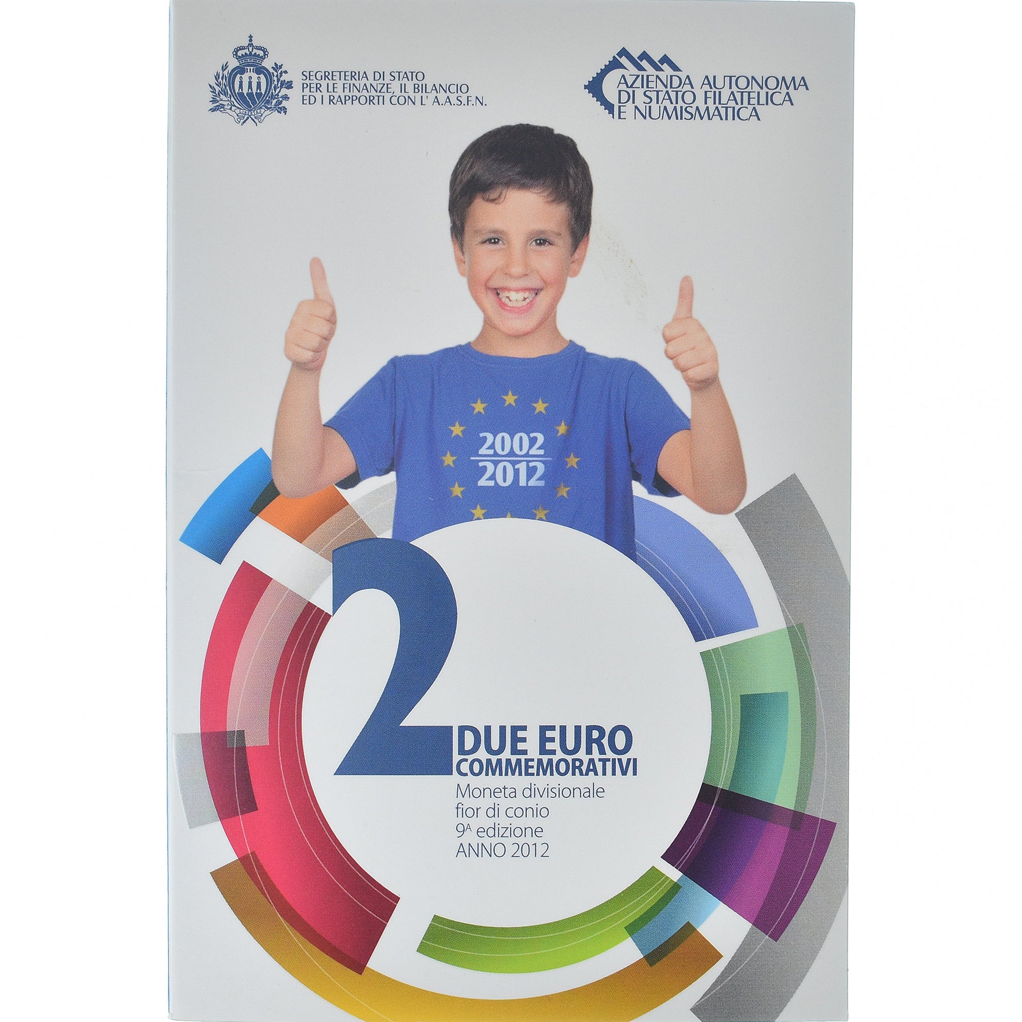 San Marino, 2 Euro, 10 ans de l'euro, 2012, Rome, FDC, Bimetálico