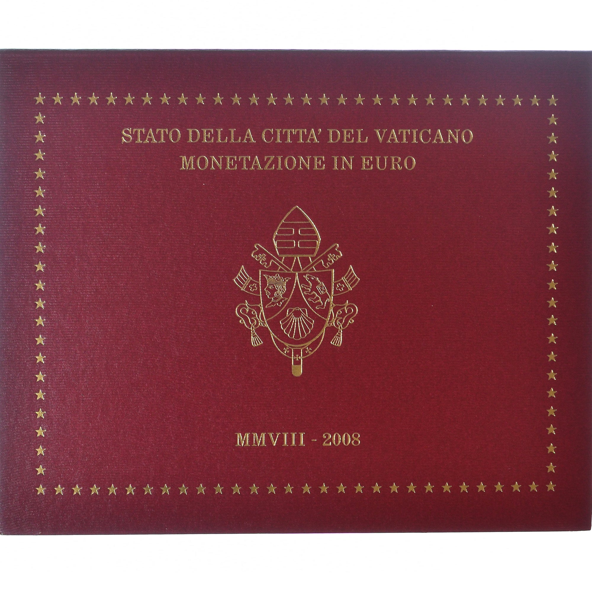Vatican, Pape Benoit XVI, Set 1 ct. - 2 Euro, 2008, Rome, MS(65-70)