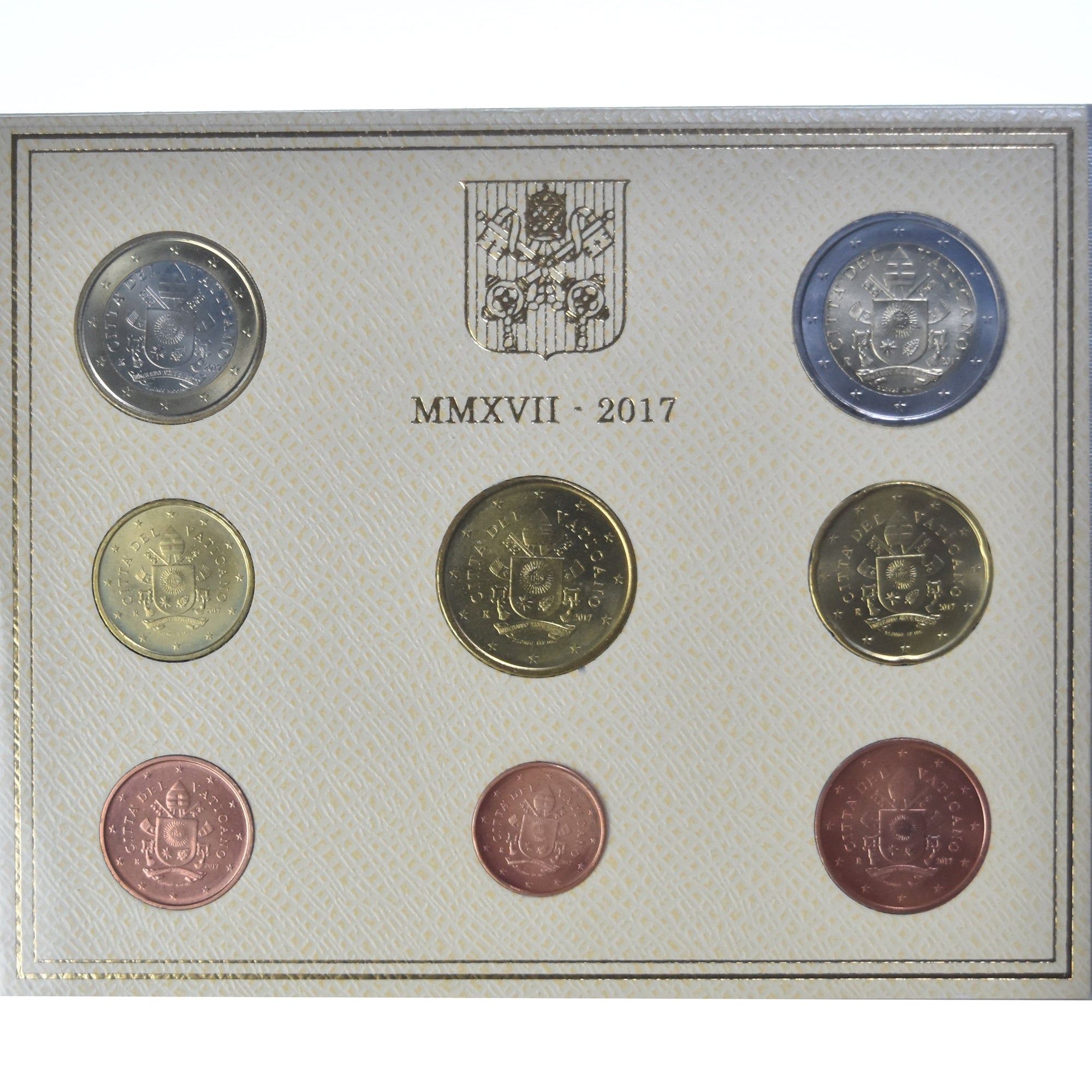 Vatican, Pape François, Set 1 ct. - 2 Euro, 2017, Rome, FDC