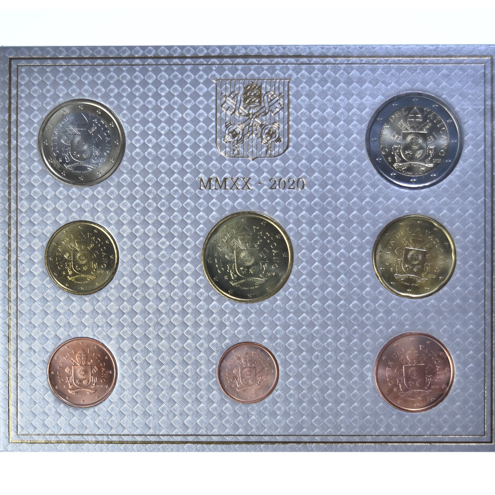 Vatican, Pape François, Set 1 ct. - 2 Euro, 2020, Rome, MS(65-70)