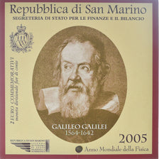 Saint Marin , 2 Euro, Galileo Galilei, 2005, Rome, FDC, Bimétallique