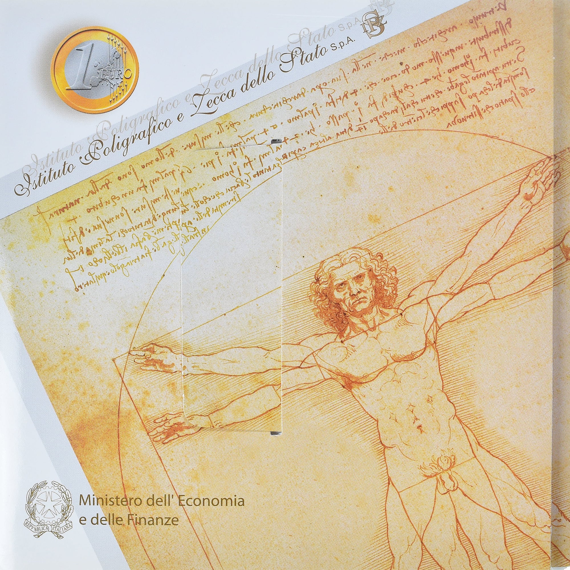 Itália, Set 1 ct. - 2 Euro, 2006, Rome, Coin card.FDC, MS(65-70), N/D