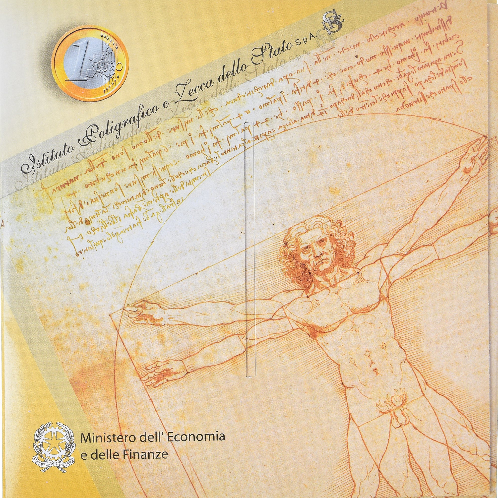 Itália, Set 1 ct. - 2 Euro, 2007, Rome, Coin card.FDC, MS(65-70), N/D