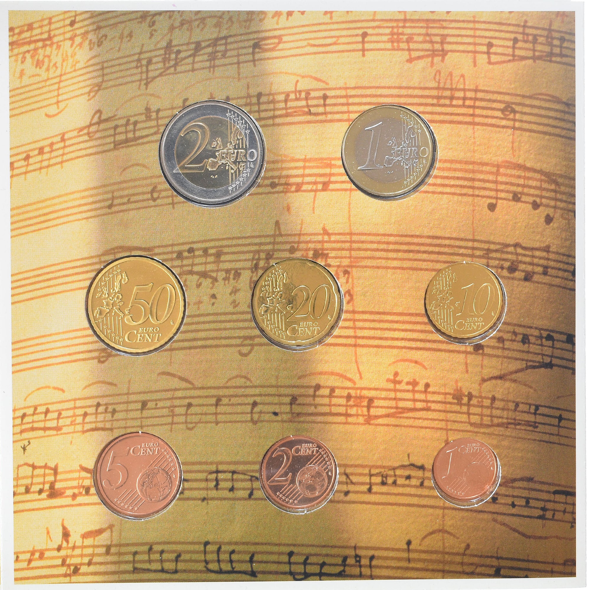 Oostenrijk, Set 1 ct. - 2 Euro, 2003, Vienna, FDC, FDC, n.v.t.