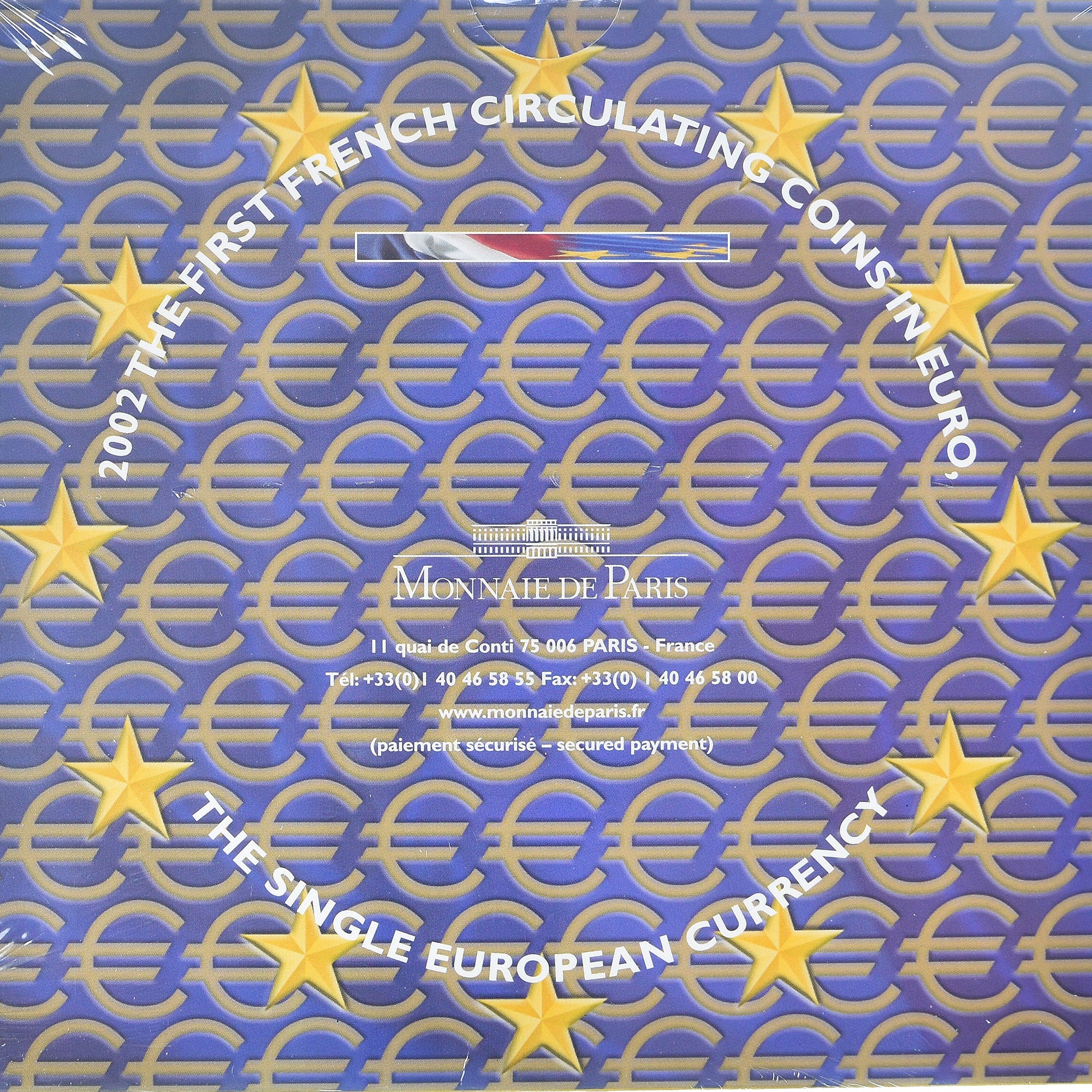 Frankreich, Coffret 1c. à 2€, 2002, Monnaie de Paris, FDC, STGL