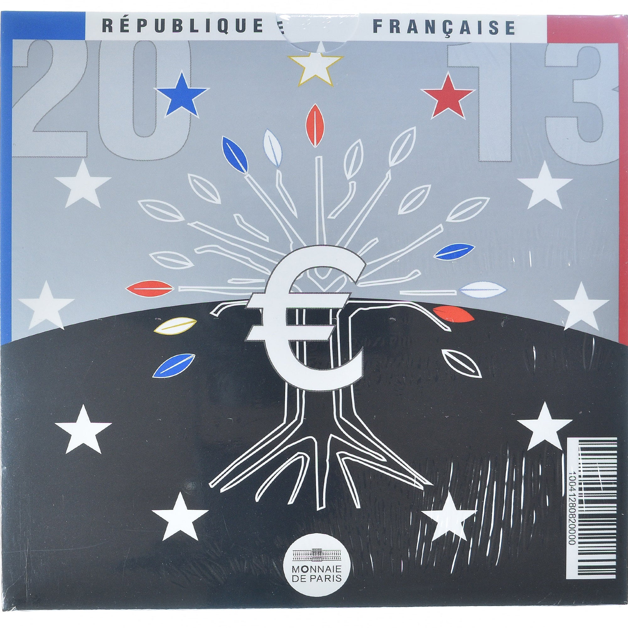 France, Coffret 1c. à 2€, 2013, Monnaie de Paris, FDC.BU, MS(65-70)