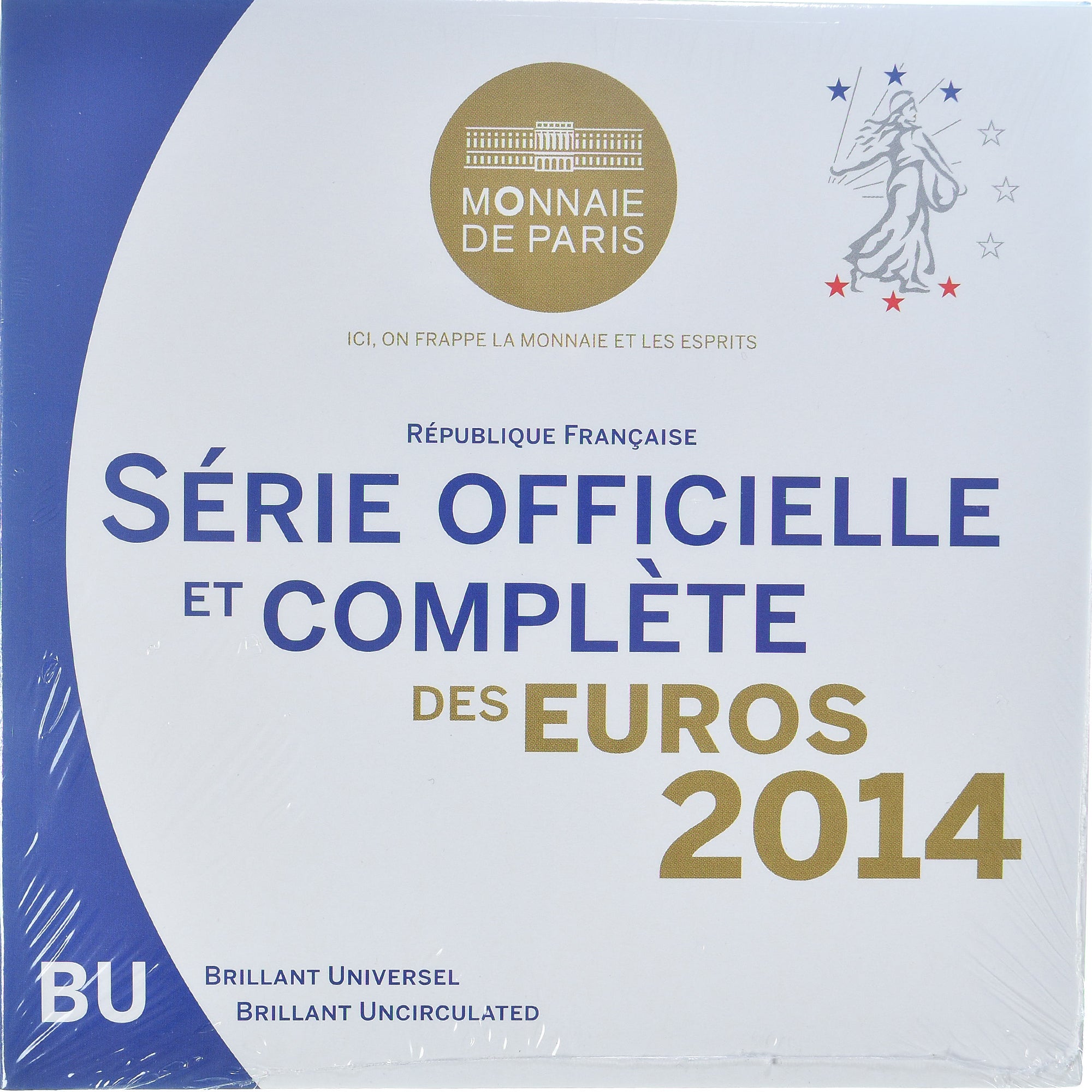 Francia, Coffret 1c. à 2€, 2014, Monnaie de Paris, FDC.BU, FDC, N.C.