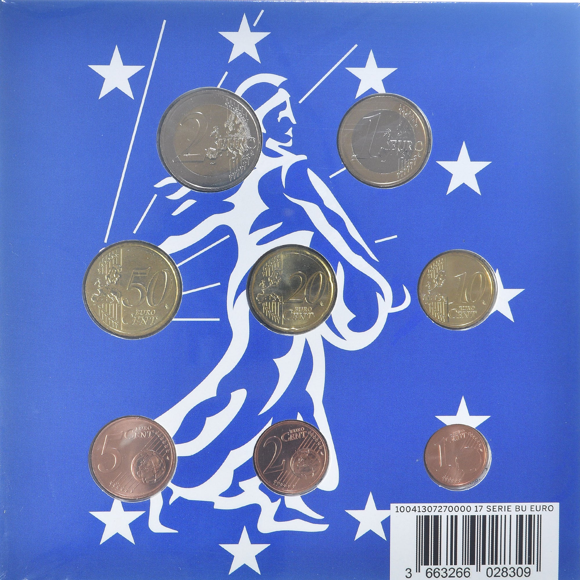 France, Coffret 1c. à 2€, 2017, Monnaie de Paris, FDC.BU, FDC