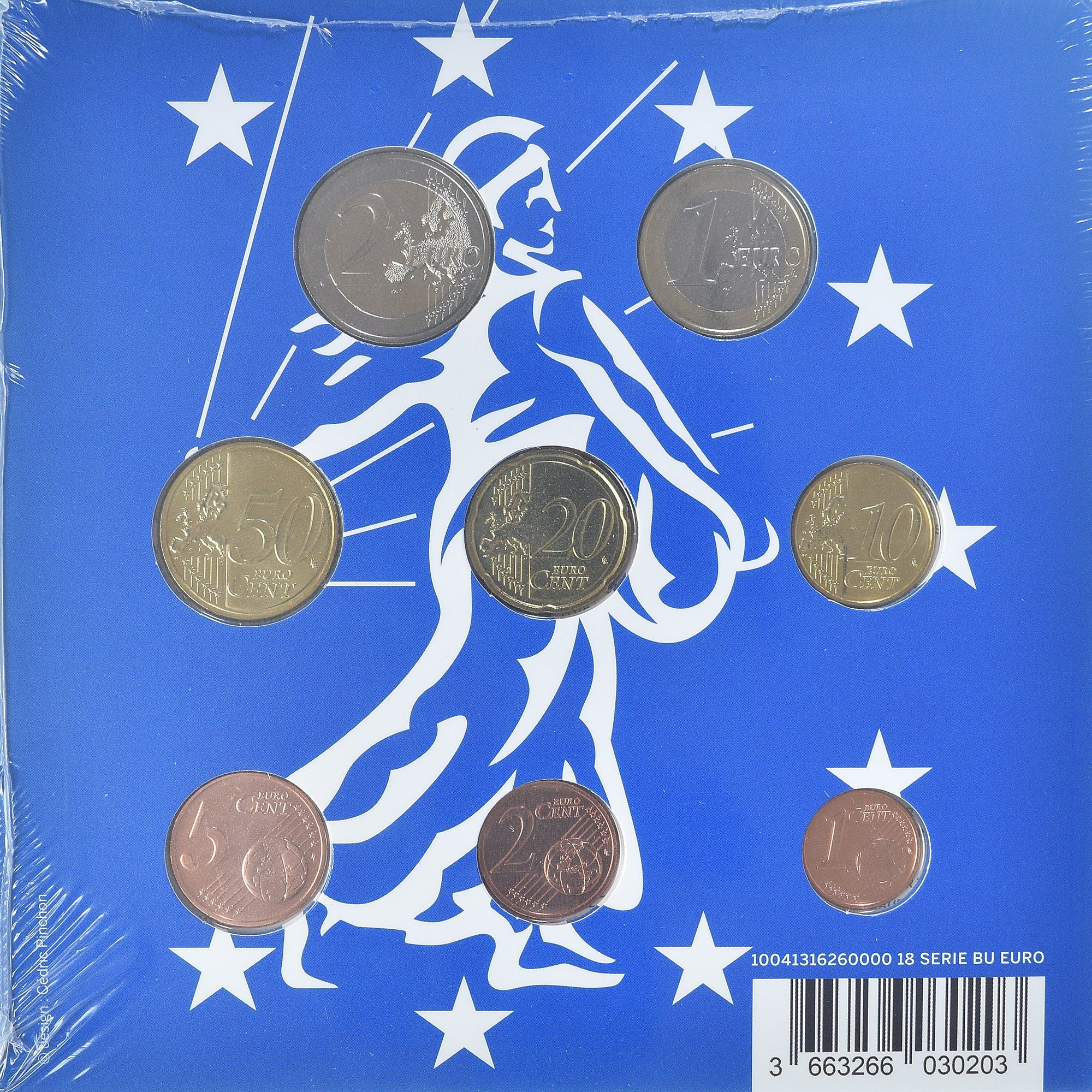 France, Coffret 1c. à 2€, 2018, Monnaie de Paris, FDC.BU, FDC