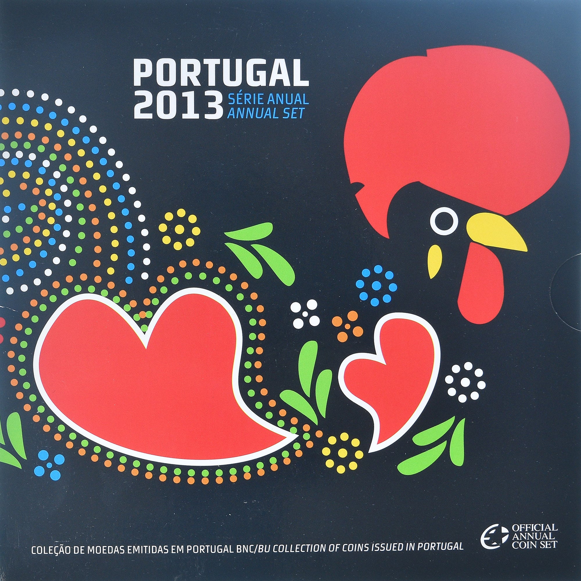 Portugal, Set 1 ct. - 2 Euro, Série Divisionnelle, 2013, Lisbon, FDC, MS(65-70)