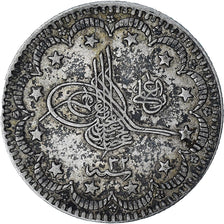 Turquía, Ottoman Empire, Abdul Hamid II, 5 Kurus, 1906/AH1293, Istanbul, EBC