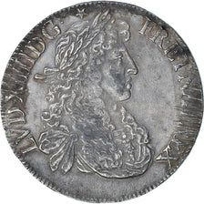 Francja, Louis XIV, Écu au buste juvénile, 1665, Rennes, 2ème poinçon