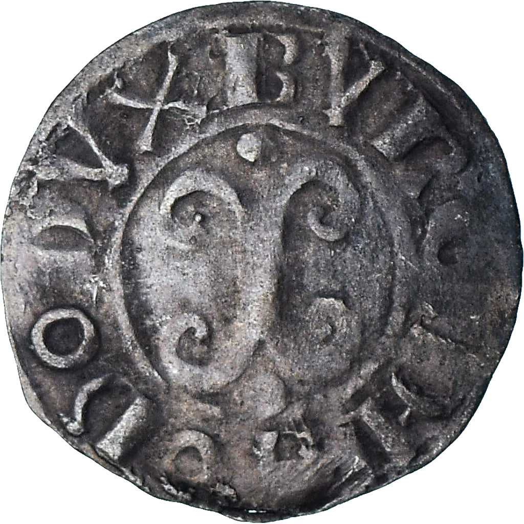 France, Duché de Bourgogne, Eudes II, Denier, 1143-1162, Dijon, TTB, Billon