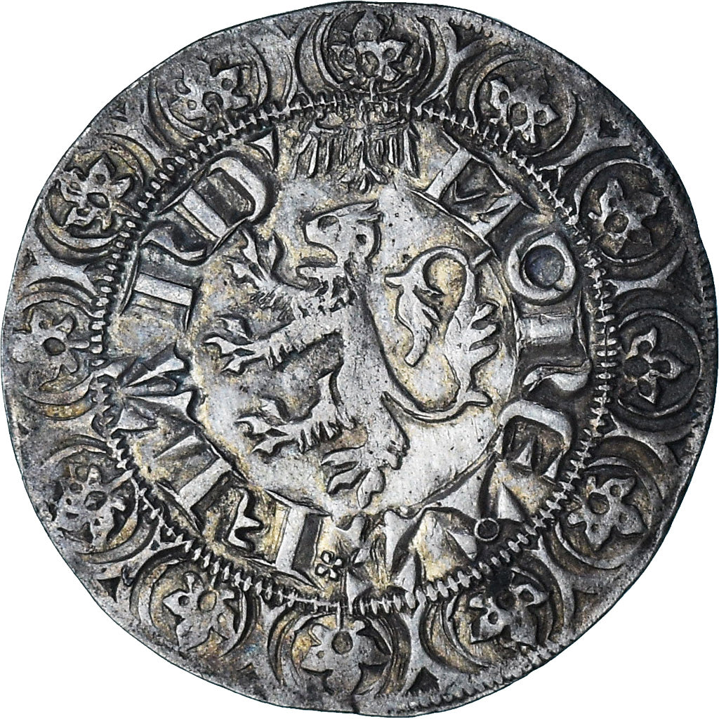 Bélgica, comté de Flandre, Louis I de Crécy, Gros au lion, 1322-1346