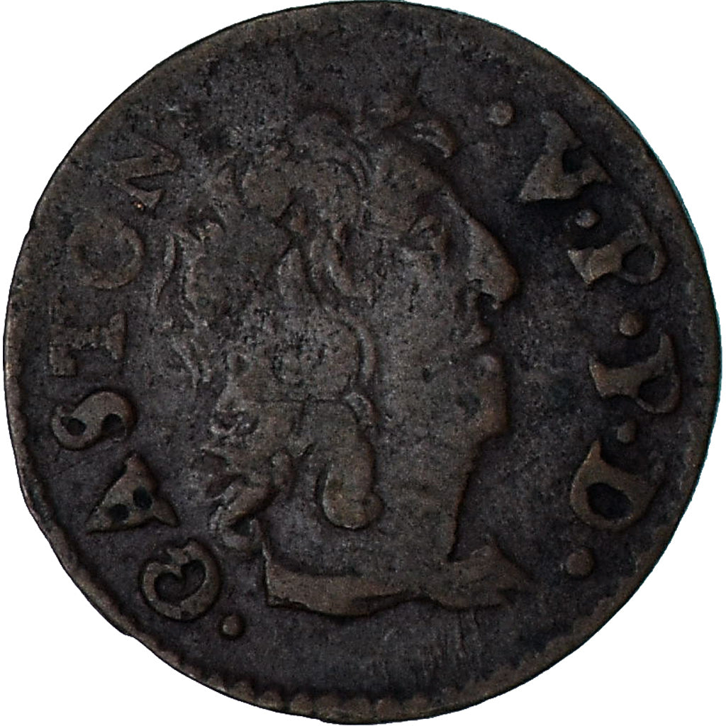 Principauté de Dombes, Gaston d'Orléans, Denier Tournois, 1652, Trévoux