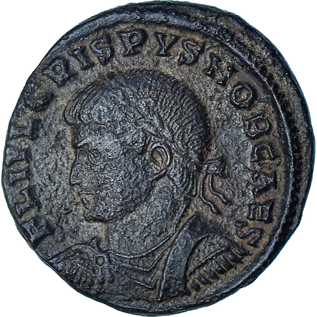 Crispus, Follis, 325-326, Antioch, AU(55-58), Bronze, RIC:64