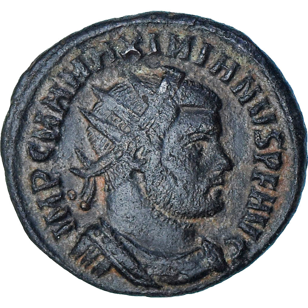 Maximianus, Æ radiate fraction, 295-299, Cyzicus, SPL-, Bronzo, RIC:15b