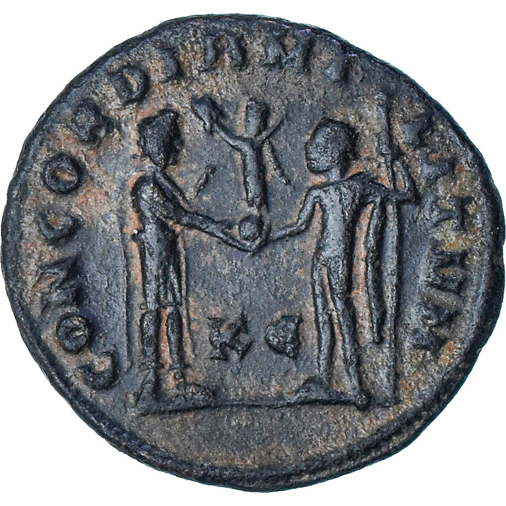 Maximianus, Æ radiate fraction, 295-299, Cyzicus, SPL-, Bronzo, RIC:15b